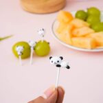 Cute Panda Fruit Picks for Kids Lunchbox – (8 pcs)