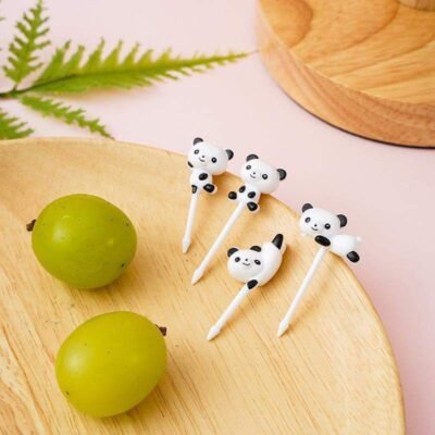Cute Panda Fruit Picks for Kids Lunchbox – (8 pcs)