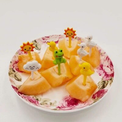 Cartoon Animal & Nature Lunchbox Picks – (8 pcs)