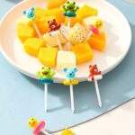 Cute Animal Lunchbox Picks with Float Rings – Bento Food Fruit Forks (8 pcs)