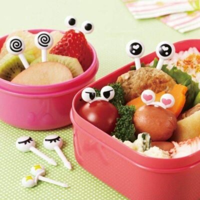Cute Eyes Lunchbox Picks – 10 pcs BPA-Free Bento Food Picks