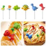 Dinosaur Food Picks for Kids Lunchbox & School Meals (6 pcs)