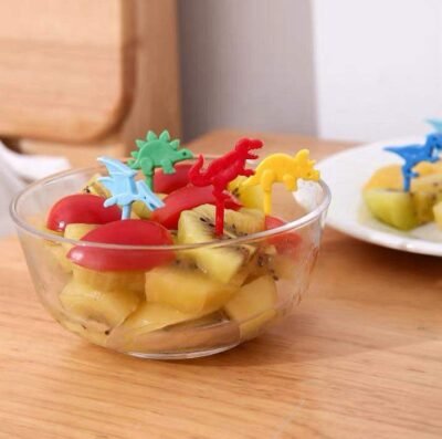 Dinosaur Food Picks Set for Kids Lunchbox & School Snacks (10 pcs)