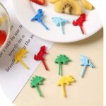 Dinosaur Food Picks Set for Kids Lunchbox & School Snacks (10 pcs)