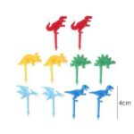 Dinosaur Food Picks Set for Kids Lunchbox & School Snacks (10 pcs)