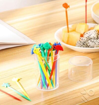 20 pcs Long Fruit Picks Set for Kids Lunchbox & Party Snacks