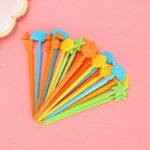 20 pcs Long Fruit Picks Set for Kids Lunchbox & Party Snacks
