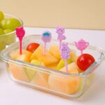 Kids Lunchbox Party Picks – Cute Pink Bunny & Cat Designs (10 pcs)