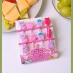 Kids Lunchbox Party Picks – Cute Pink Bunny & Cat Designs (10 pcs)