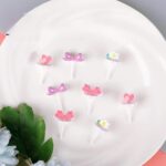 8 pcs Pink Food Picks for Kids Lunchbox, Bento & School Snacks