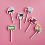 Mixed Designs Lunchbox Picks – (30 pcs) Reusable Food Picks for Kids Bento