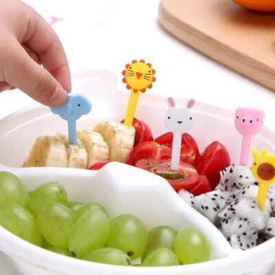 Lunchbox Picks Variety Set – 60 pcs Cute Animal & Fun Shapes, Reusable Food Picks