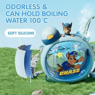 Paw Patrol Chase 2-in-1 Kids Water Bottle – 750ml | BPA Free