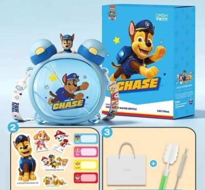 Paw Patrol Chase 2-in-1 Kids Water Bottle – 750ml | BPA Free