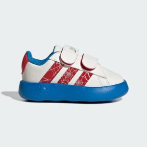 Adidas x Marvel Spider-Man Grand Court Shoes Kids Cloud White / Pure Ruby / Bright Blue