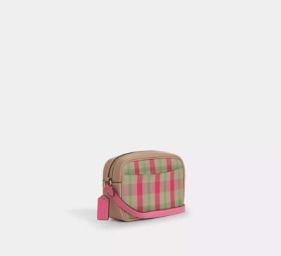 Mini Jamie Camera Bag With Plaid Print