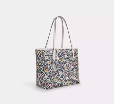 City Tote Bag With Floral Print
