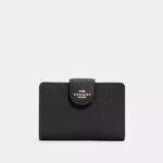 Coach Medium Corner Zip Wallet Gold/Black
