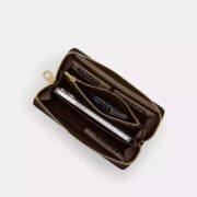 Long Zip Around Wallet In Signature Canvas