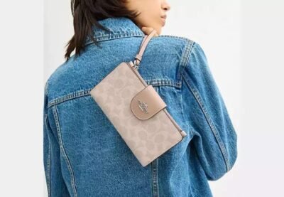 Phone Wallet In Signature Canvas