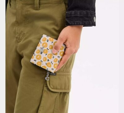 Snap Wallet With Floral Print