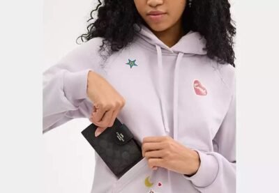 Medium Corner Zip Wallet In Signature Canvas