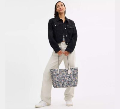 City Tote Bag With Floral Print