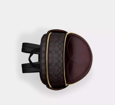 Court Backpack In Blocked Signature Canvas