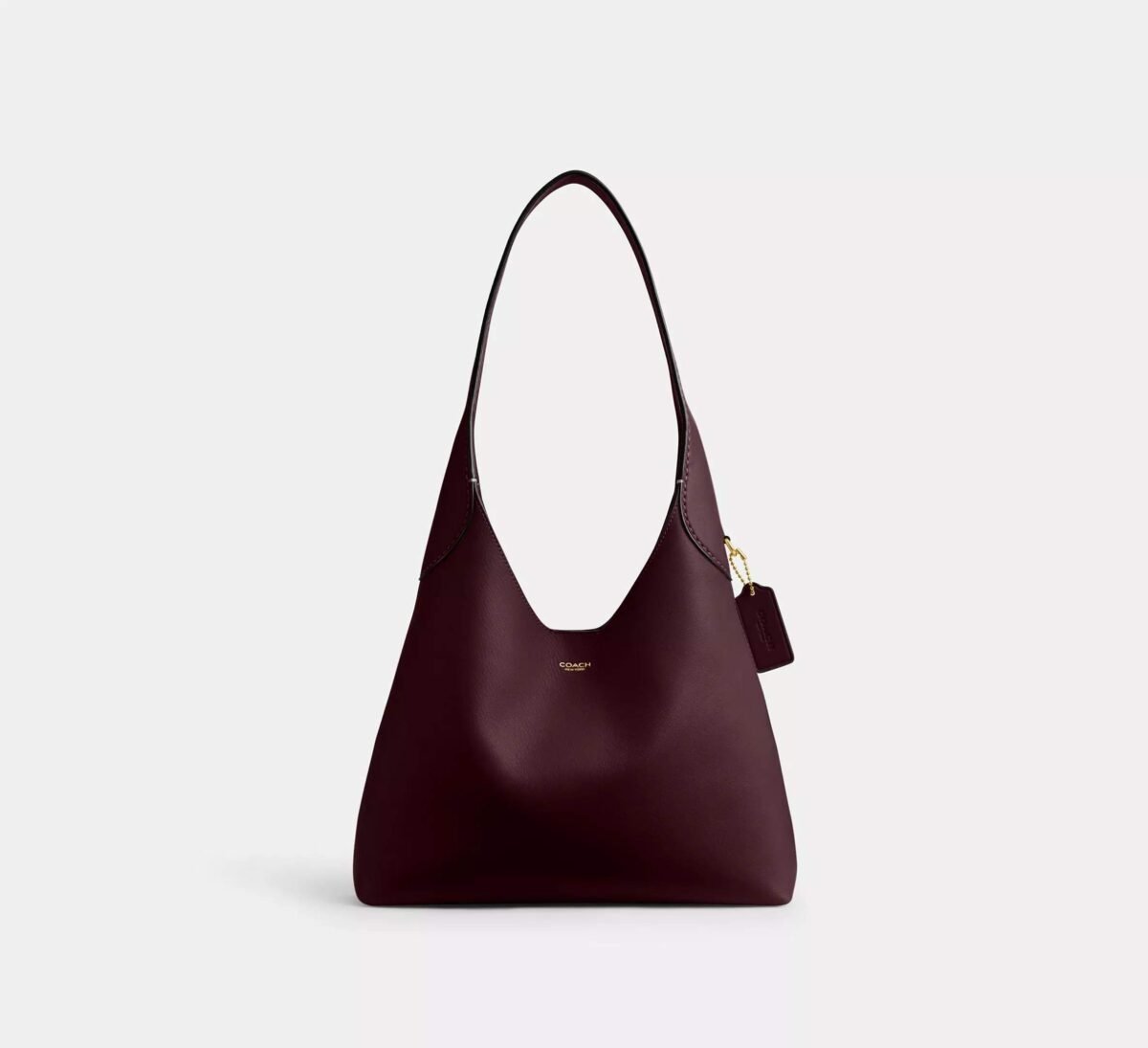 Coach Brooklyn Shoulder Bag 28 Brass/Merlot