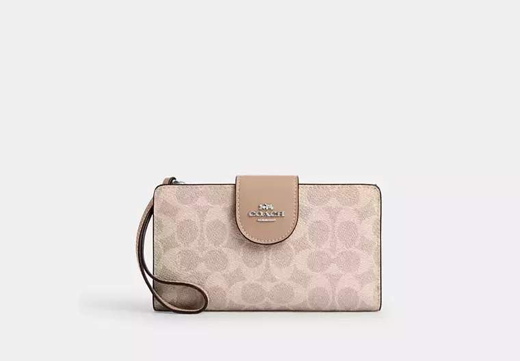 Phone Wallet In Signature Canvas
