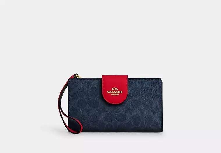 Phone Wallet In Signature Canvas