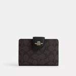 Medium Corner Zip Wallet In Signature Canvas