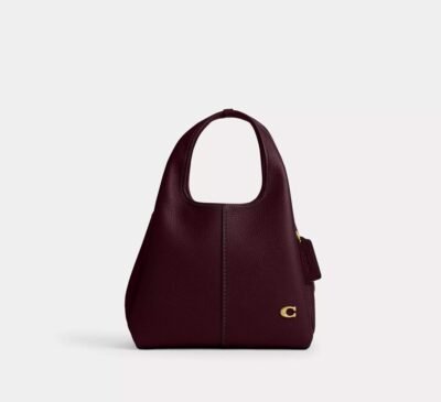 Coach Lana Shoulder Bag 23 Brass/Merlot