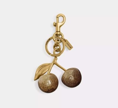 Coach Cherry Bag Charm Brass