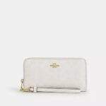 Long Zip Around Wallet In Signature Canvas