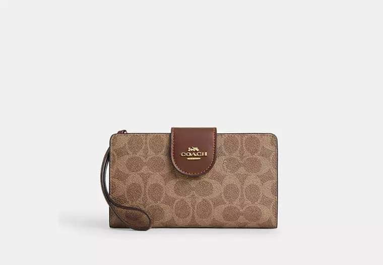 Phone Wallet In Signature Canvas