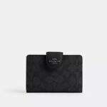 Medium Corner Zip Wallet In Signature Canvas