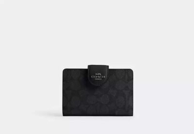 Medium Corner Zip Wallet In Signature Canvas