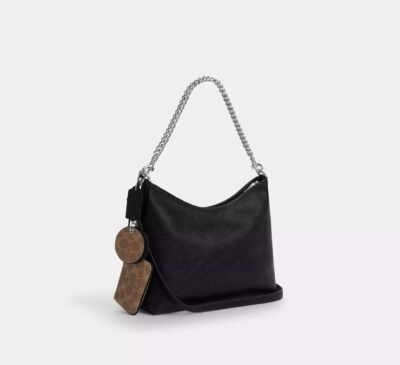 Laurel Shoulder Bag With Mirror Charm And Pouch