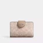 Medium Corner Zip Wallet In Signature Canvas