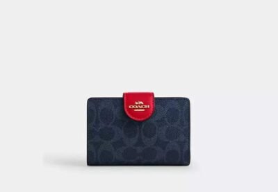 Medium Corner Zip Wallet In Signature Canvas