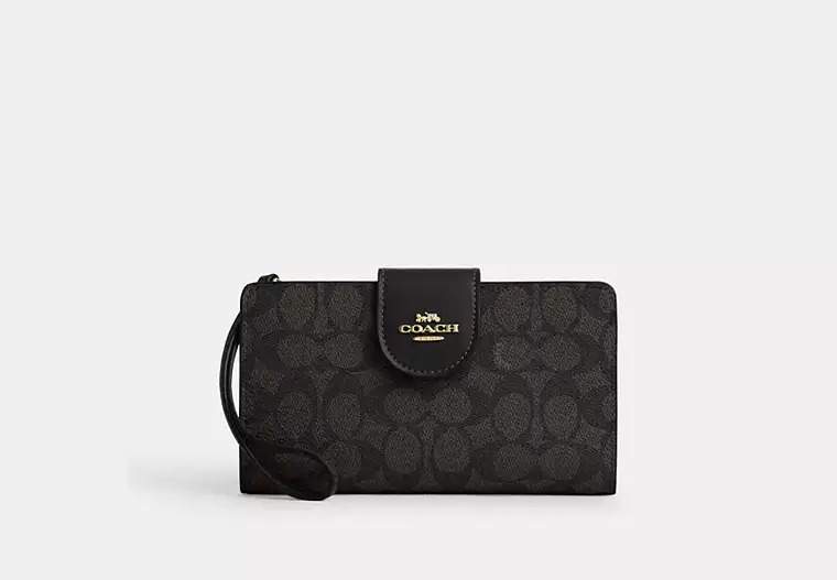 Phone Wallet In Signature Canvas