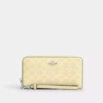 Long Zip Around Wallet In Signature Canvas