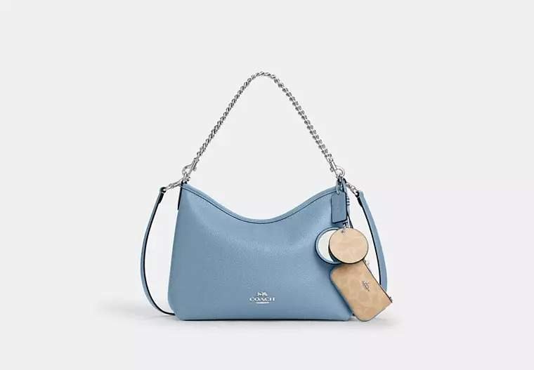 Laurel Shoulder Bag With Mirror Charm And Pouch