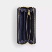 Long Zip Around Wallet In Signature Canvas With Varsity Stripe