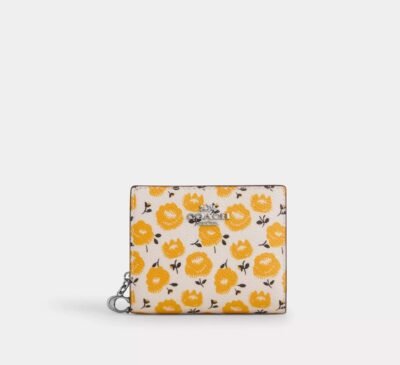 Snap Wallet With Floral Print