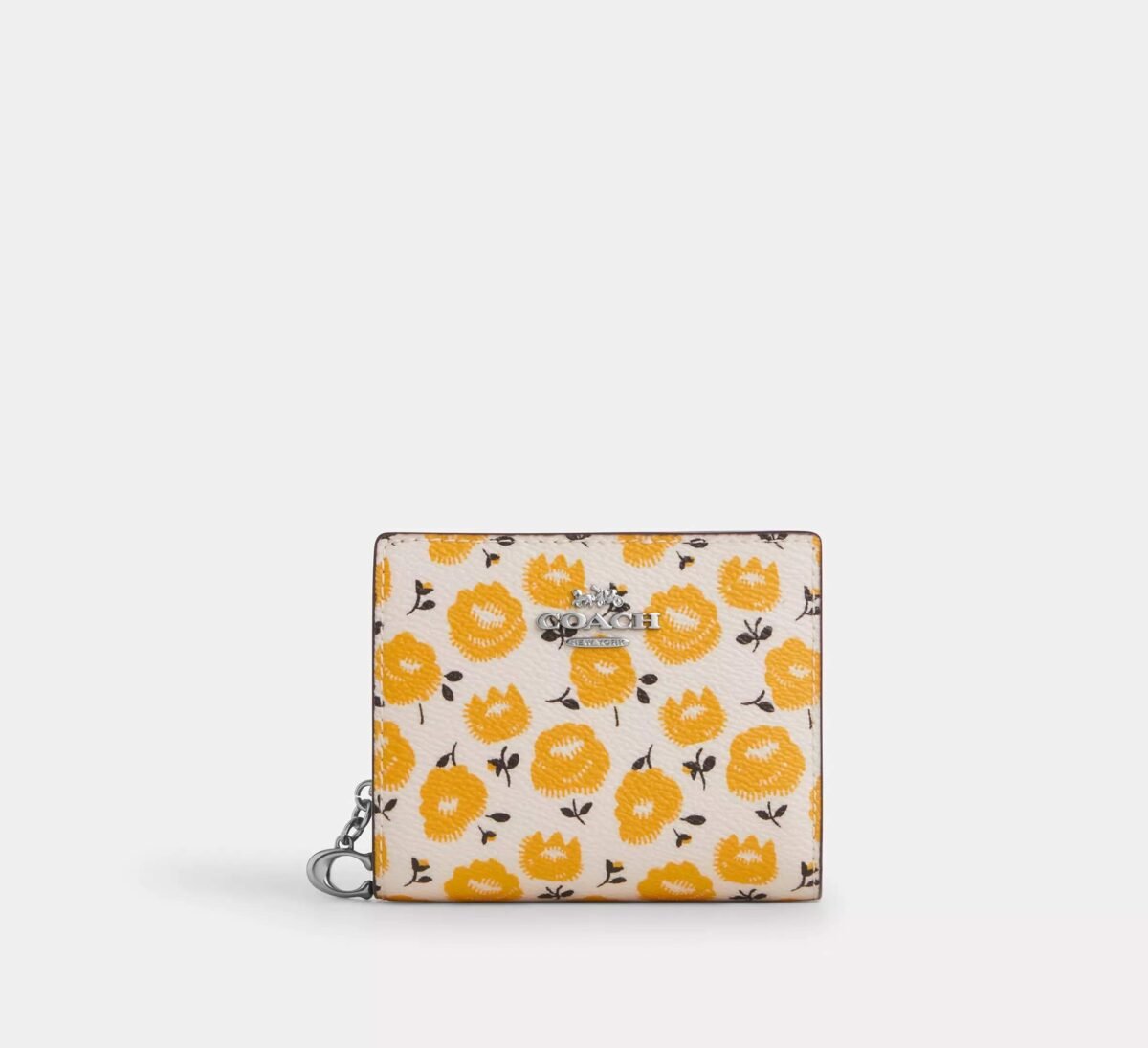 Snap Wallet With Floral Print