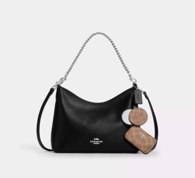 Laurel Shoulder Bag With Mirror Charm And Pouch
