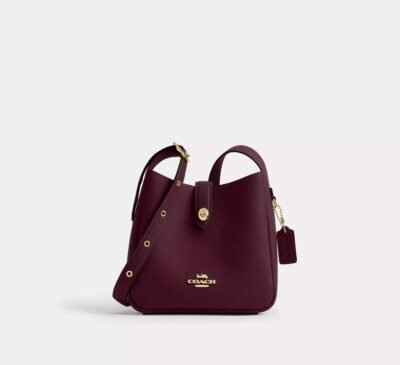 Coach Hadley Mini Crossbody Bag Dark Wine