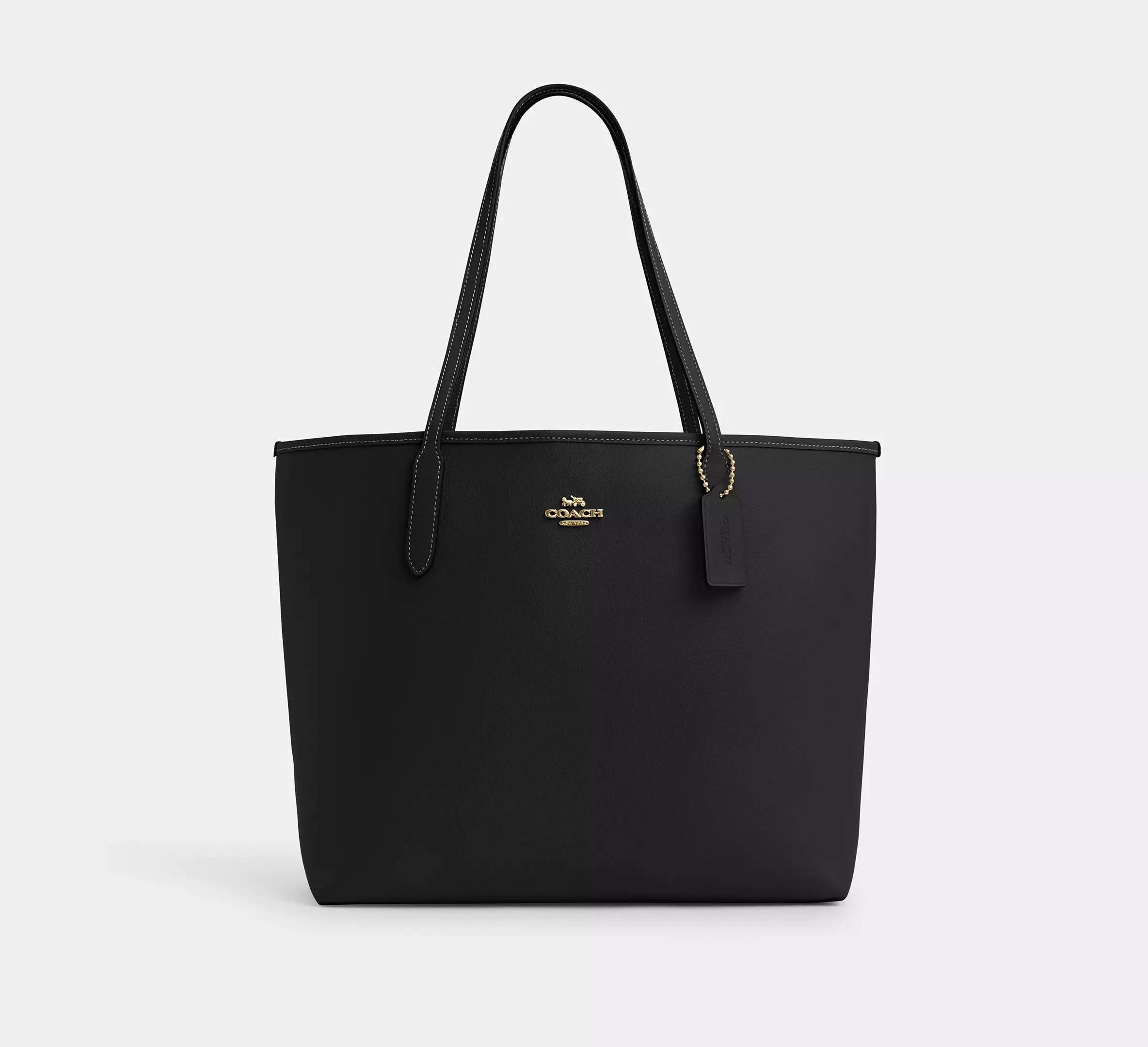 Coach City Tote Bag Gold/Black